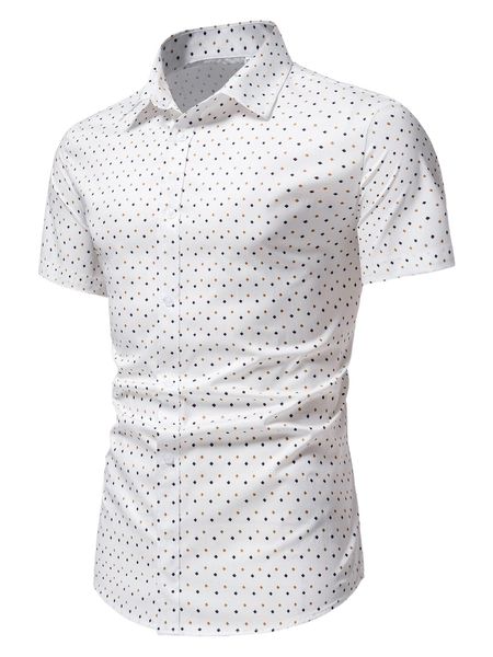 

men allover print shirt a7oz#, White;black