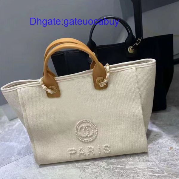 

fashion classic pearl beach bags brand ch women handbags evening bag designers female canvas portable high-capacity luxury trend big handbag, Black;red