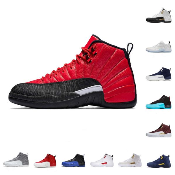 

jumpman gamma blue 12 12s high basketball shoes mens twist utility grind indigo reverse flu game dark concord ovo white royalty taxi fiba pl