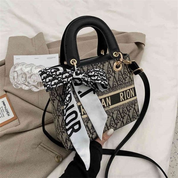 

handbag style net red small bag women's canvas fashion versatile one shoulder messenger bag purses outlet online