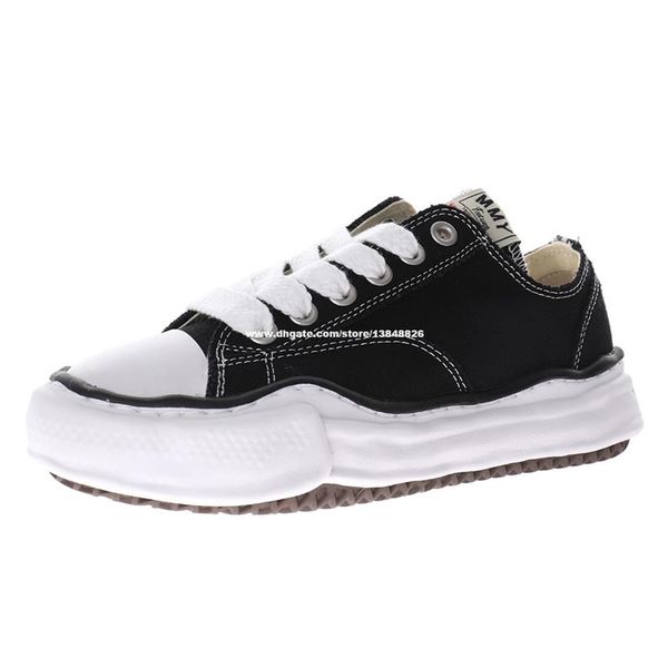 

maison mihara yasuhiro original sole low cut canvas shoes for men miharayasuhiro toe cap sneaker mens mmy sports shoe womens sport297e