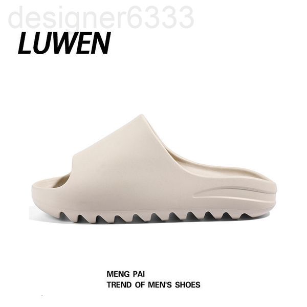 

slippers designer trendy shoes couple coconut slippers kanye's same men's and women's thick bottomed beach with the feeling o, Black