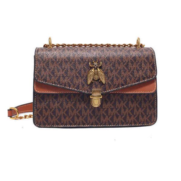 

women's chain letter small square bag female messenger printed bee shoulder bags handbags