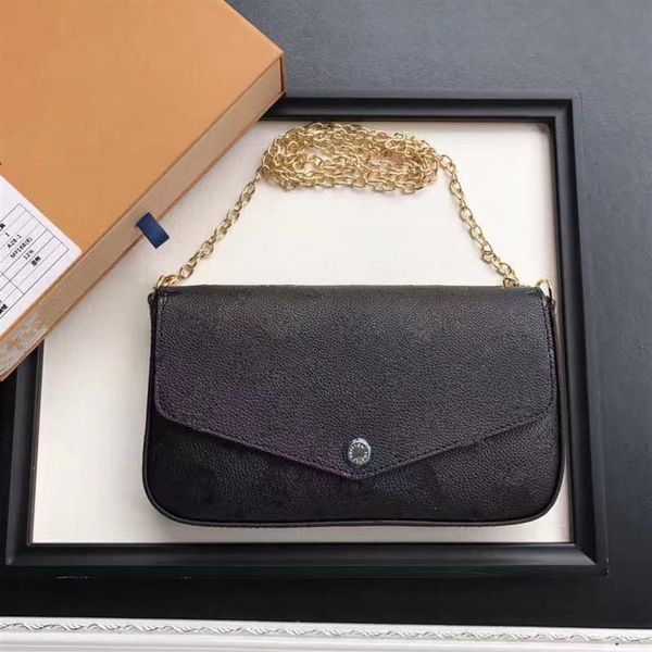 

women leather clutch evening bags fashion chain lady shoulder bag handbag presbyopic mini package messenger card holder purse279s