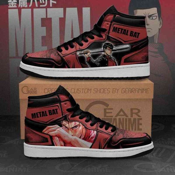 

metal bat sneakers one punch man anime custom shoes, Black