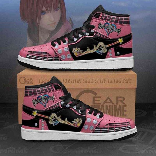 

kingdom hearts kairi sword sneakers anime shoes, Black