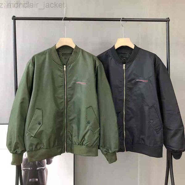 

designer fashion new mens jackets clothing france brand sunscreen bomber jacket europe and american style outerwear coat fashion casual stre, Black;brown