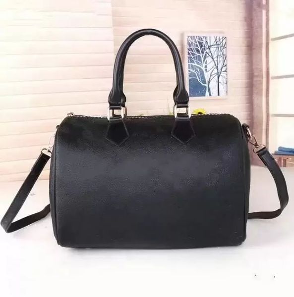 

toles bags speedy bandouliere toe designer embossed letter pattern black purses