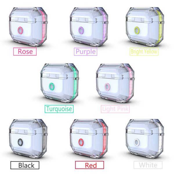 

earphone cases for airpords pro anti-fall transparent tpu case for apple airpods 3 2021 protective cover earbuds airpod 1 2