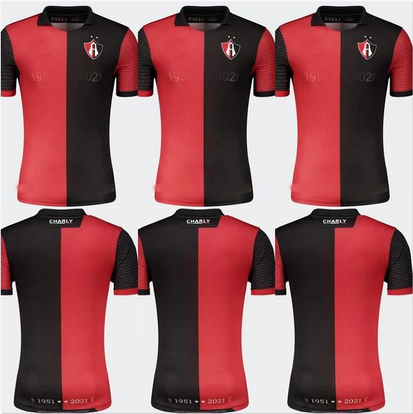 

liga mx 22 23 atlas fc soccer jersey commorative kit 2022 2023 winning special edition juliÃ¡n quiÃ±ones jeremy mÃ¡rquez gonzalo maroni footbal, Black;yellow