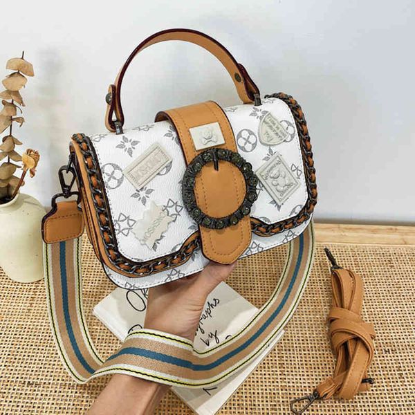 

60% off factory store online badge small female fashion old flower summer autumn winter ins texture broadband shoulder bag
