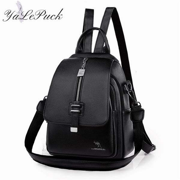 

women backpack designer leather women bag fashion school bags multifunction large capacity travel backpacks mochila 220808