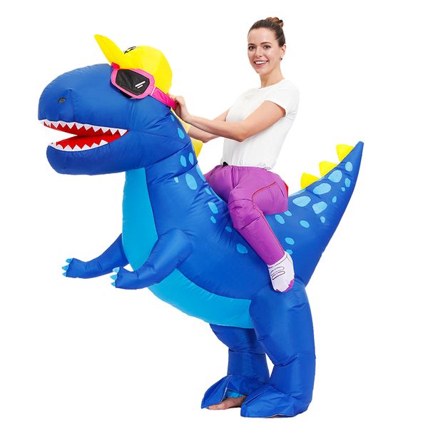 

mascot doll costume halloween costumes for man woman dinosaur inflatable costume purim party unicorn flamingo role play disfraz, Red;yellow