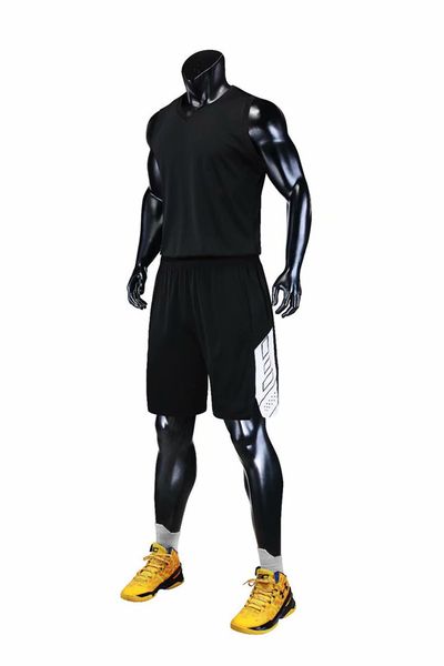

ns00123 basketball short sport wears athletic outdoor apparel college jersey, Black