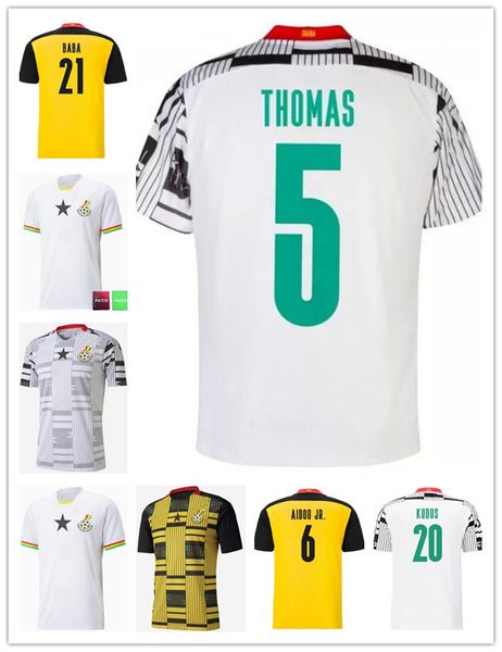 

2022 2023 ghana soccer jerseys national team home away wakaso gervinho ayew bony 20 21 22 23 football shirts s-2xl, Black;yellow