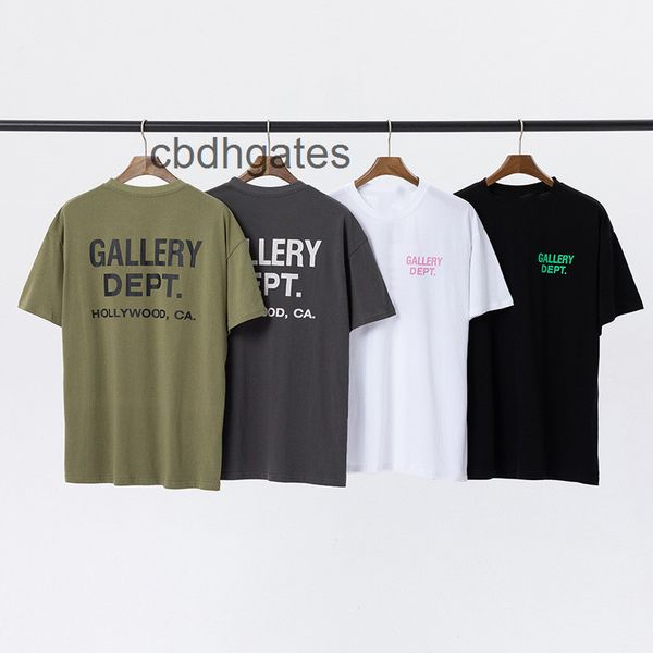 

designer t shirts 2022 gallerydepts mens fashion letter printed round neck cotton short sleeve t-shirt men's women's backing tee u, White;black