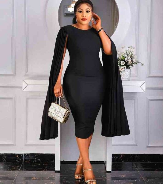 

spring and summer new temperament tonle crimp round neck large dress, Black;gray