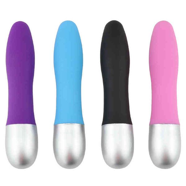 Vibratori Prodotti del sesso per adulti Piccolo King Kong Cappello d'argento Impermeabile Silent Av Vibrating Massage Stick Apparecchio da donna 220713