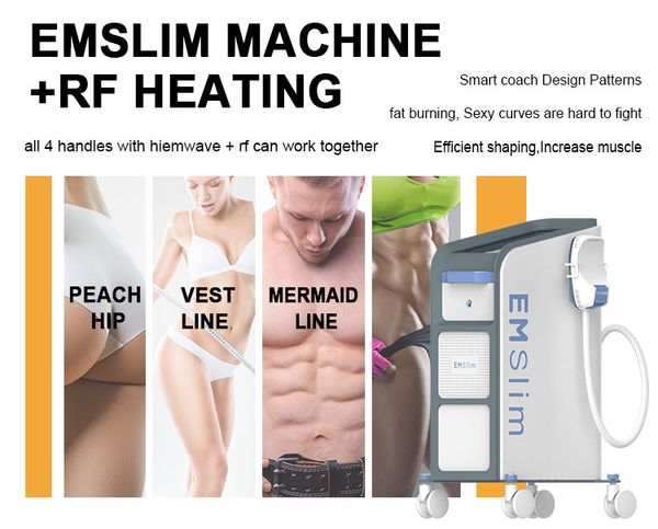 

hiemt tech emslim neo rf sculpting body contouring weightloss machine 12 tesla air cooling 4/5 handles sculpt building muscle stimulator