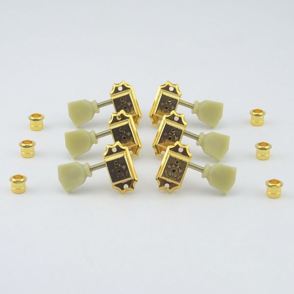 

l3+r3 locking height adjust vintage guitar machine heads tuners (gold)