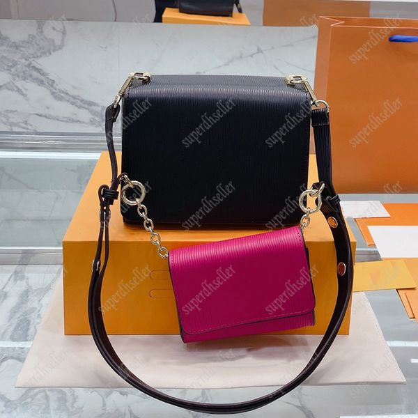 

2 pcs set shoulder bags crossbody bag luxury designer handbags fashion multi pochette mini casual wallet 3 colors purses
