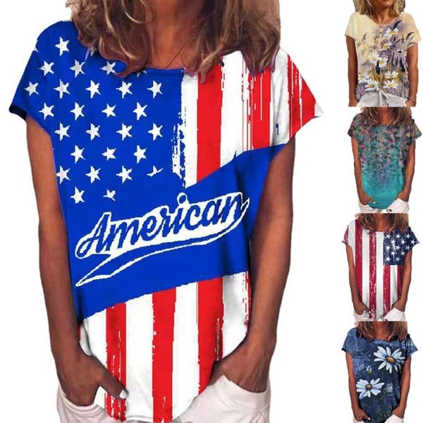 

women's t-shirt t-shirt fashion personalized print short sleeve ld7j, White