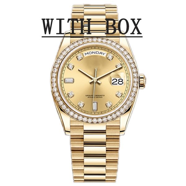 

watch mens womens designer watches automatic mechanical watches 36/41mm stainless steel diamond bezel waterproof luminous gold montre de lux, Slivery;brown