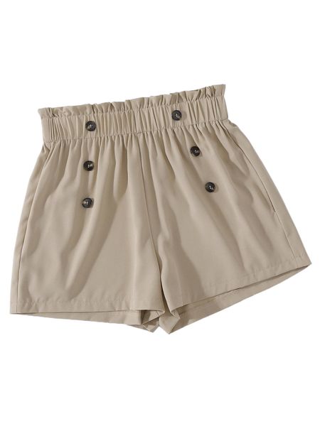 

paperbag waist button detail shorts y1vw#, White;black