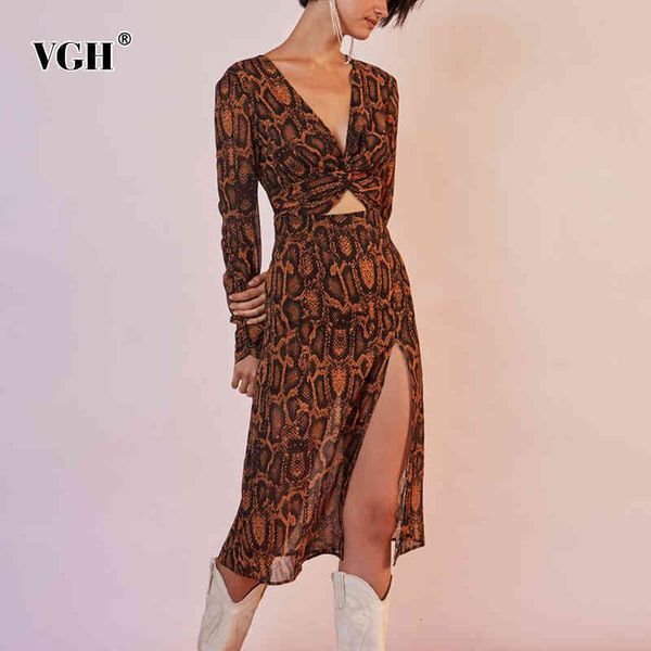 

print hit color womens suits v neck long sleeve tunic shirt high waist side split skirt hollow out two piece sets 210507, White