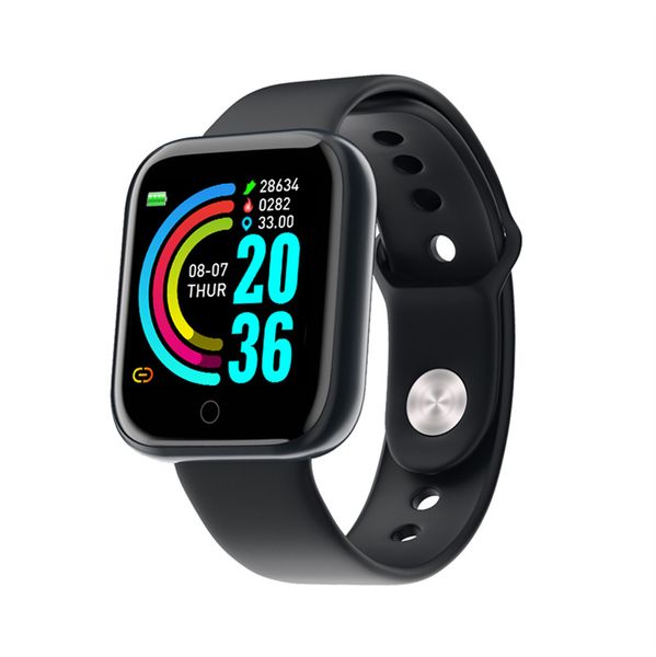 Y68 Smart Wrists Watch Men Women Sport Sport Bluetooth Pressão arterial Contagem de pressão Monitorando a frequência cardíaca Fitness Bracelet Tracker