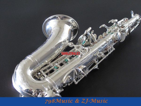 

new professional silver plated bb soprano curved saxophone h igh f# keys