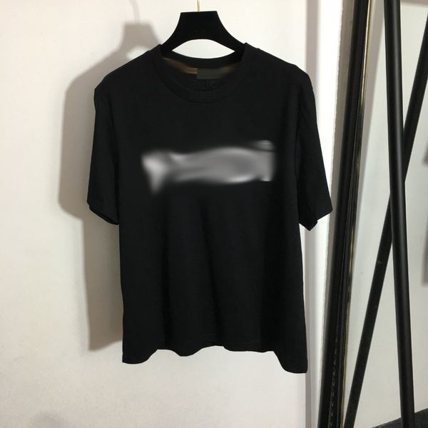 

215 l 2022 milan runway brand same style t shirt short sleeve crew neck flora print womens clothes white black meiyi