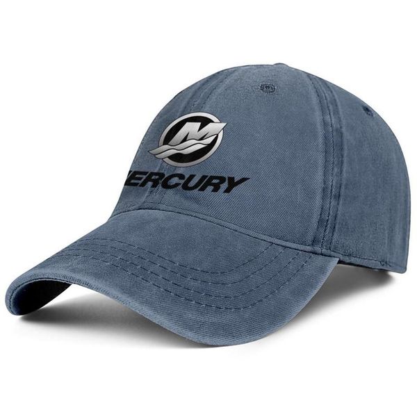 

mercury denim baseball cap custom fashion cute classic hats marine logo diesel 80th anniversary logo brand product design f2650, Blue;gray