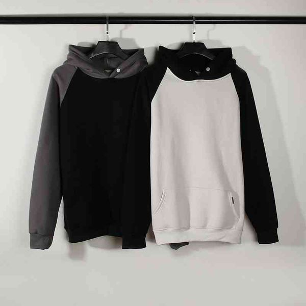 

new fashion trend luxury brand sweater designer wholesale hip men's and women's matching color high street hooded winter hoodie co, Black