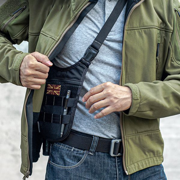 Tactical Shoulder Bag Underarm Men Hidden Agent Molle Combat Outdoor Travel Wallet Phone Key Anti Theft 220714