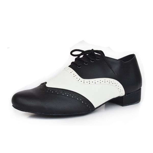 

dress shoes men's black and white leather business