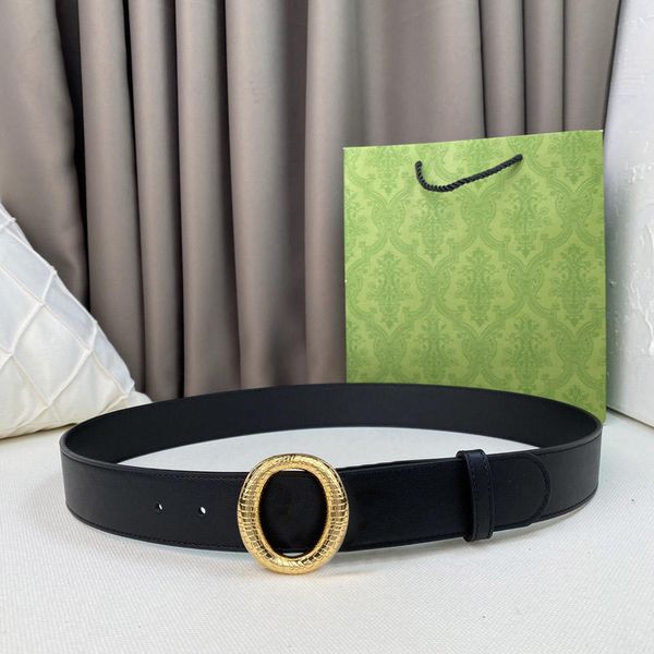 

Designer Belt Never Looked Better Classic Genuine Leather Belts for Man Woman Buckle Width 3.8cm 2 Options with Box Top Quality, Bicolor