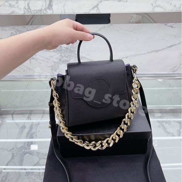 

handbag womens shoulder bag messenger bag fashion classic black gold color matching