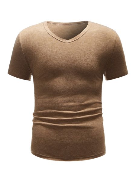 

men marled knit tee o65h#, White;black