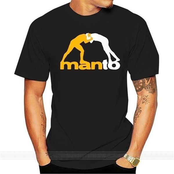 T-shirt nera da uomo MANTO Brazilian Jiu Jitsu Martialer Arter taglia S-5XL Fashion Top Tees T-shirt Tee 220411