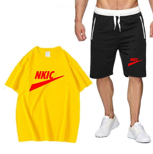 Herren Marke Kleidung Fashion Summer Sets Tracksuit 3D Printed Casual Short Sleeve T-Shirts für Männer Sportwege übergroße T-Shirts Set S-XXXL