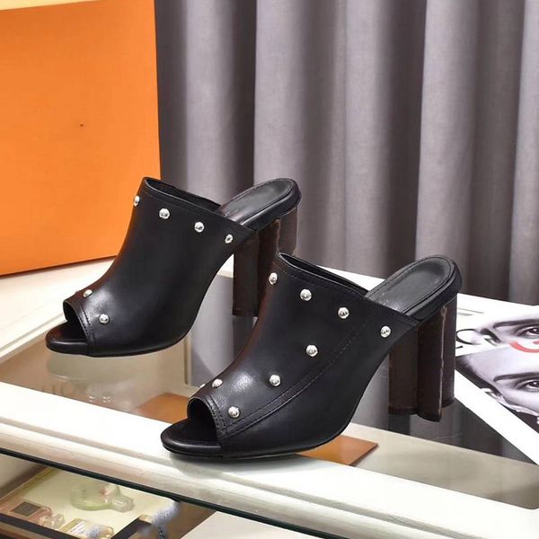 

designer women sandals shoes louiseity heels fashion luxury leather viutonity platform slippers shoe hjmfgyjhthg, Black