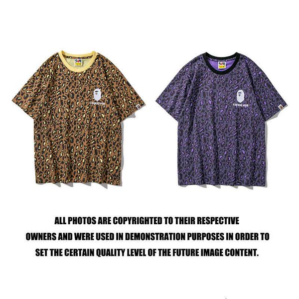 

men's t-shirts fashion men's and women's lovers' street fashion camouflage leopard print exclusive t-shirt short sleeve, White;black