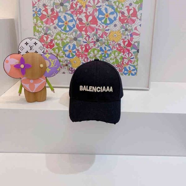 

balencaigass designers hat luxurys baseball hats caps the correct version of b family 2021 summer careful machine letter embroidered sunscre, Blue;gray