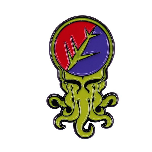 

grateful dead cthulhu pop crossover enamel pin weird occult addition, Blue