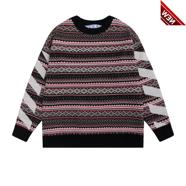 

50% off discount 2022 autumn winter off new br color round neck knitted men's and women's fashion casual sweater, Black