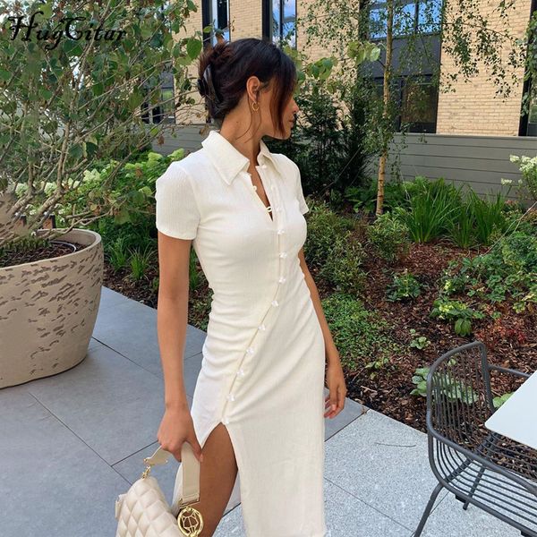 

2022 short sleeve buttons patchwork slit dress autumn winter women fashion streetwear outfits party elegant wear, Black;gray