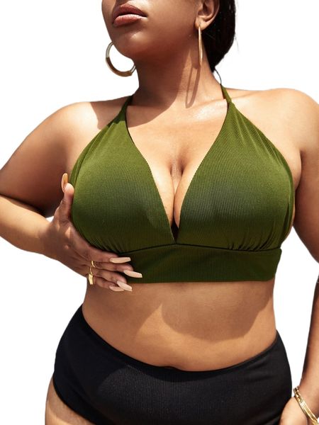 

plus criss cross bikini i4vo#, Black