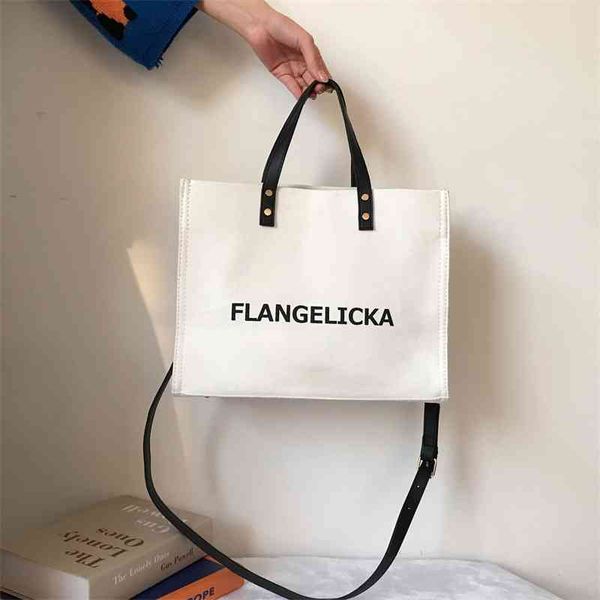 

2022 canvas bag class large capacity womens handbag fashion single shoulder messenger female bags