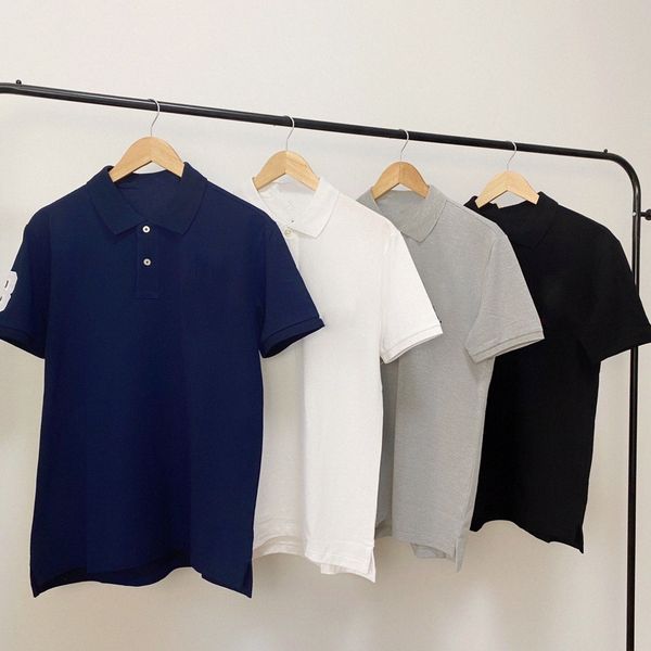 

2022 summer designer men polo embroidery horse loose dress shirt mens tshirts polos short sleeve hip hop embrodiered tshirt tee clothing b3z, White;black